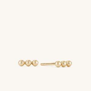 Mejuri Spheres Bar Studs earrings NIB